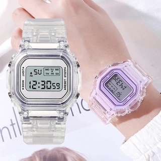 reloj led estilo moda para mujer/reloj casual minimalista de alta calidad/nuevo diseño electrónico digital writswacth/reloj deportivo cuadrado luminoso/impermeable transparente correa reloj (1)