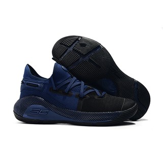 2019 UnderArmour UA Curry 6 azul profundo negro zapatos de baloncesto de los hombres