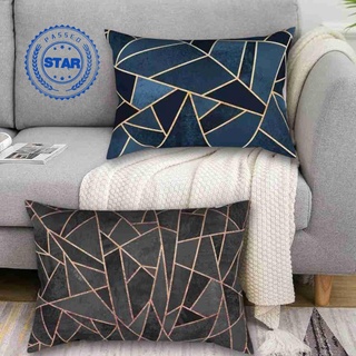 30*50cm mármol patrón de moda Simple almohada Rectangular sofá D2A3