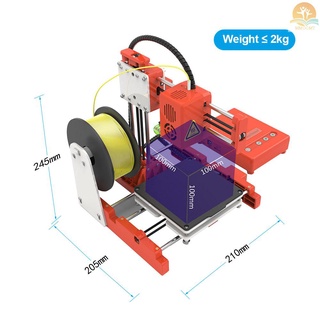 Easythreed Mini escritorio niños impresora 3D 100*100*100 mm tamaño de impresión de alta precisión silenciar impresión con tarjeta TF PLA filamento de muestra para niños principiantes creatividad educación (7)