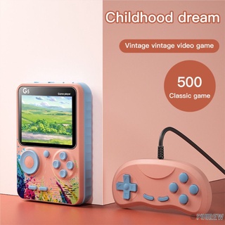 Consola de juegos de 500 en 1 Mini Portátil de 3.0 pulgadas Retro consola de videojuegos clásico Para niños Puurew