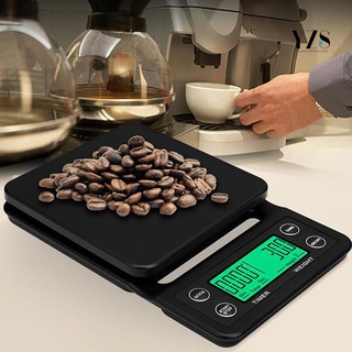 Coffee Scale Rubber Base Wide Application Non-toxic Materials Electronic Kitchen Scale for Gifts