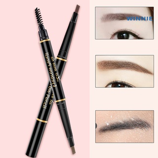 [winnie] lápiz de cejas de doble punta de rotación automática impermeable delineador de cejas maquillaje cosmético para el hogar (4)