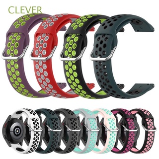clever fashion sport pulsera clásica correa de silicona suave correa de doble color pulsera de repuesto transpirable correa de reloj/multicolor