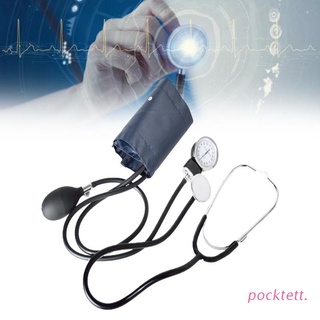 pockt esfigmomanómetro kit de manguito superior brazo presión arterial con bolsa de cremallera