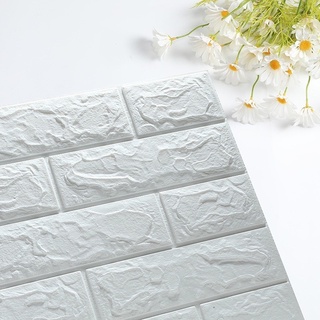 New Self-Adhesive 3D Brick Wall Sticker DIY Waterproof Foam Wallpaper Kids Room Kitchen Ceiling Background Wall Decals