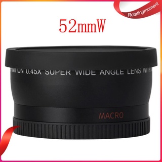 (berlin1) 0.45x 52 mm super gran angular macro lente para nikon 18-55mm 55-200mm 50mm