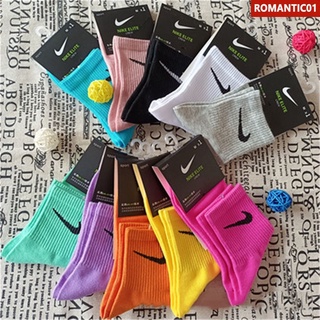 Promotion Calcetines de colores Nike de algodón puro de alta calidad (1 par) romantic01_co