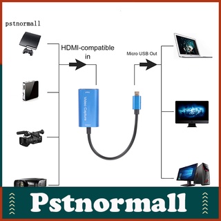Pstnormall adaptador de Video duro compatible con HDMI a Micro USB 4K Mini convertidor de vídeo a prueba de golpes