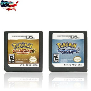 Novo cartão de jogo Pokémon SoulSilver para Nintendo DS cartão de jogo para DS 2DS 3DS EUA quattro