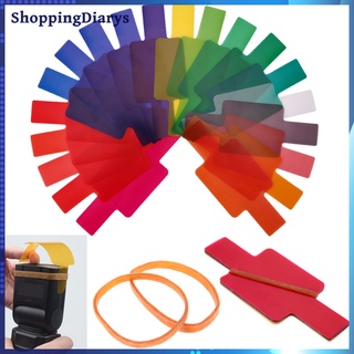 (shoppingDiarys) 20 filtros de geles de Color Speedlite Flash para cámara DSLR Canon Yongnuo