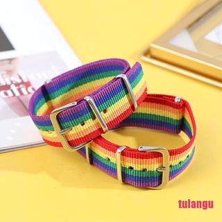 [tulan] 2Pcs arco iris lesbianas Gays bisexuales transgénero tejido pareja arco iris sujetador