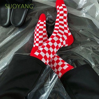 Suoyang calcetín De medio dedo/calcetines deportivos De algodón De medio a cuadros/multicolor