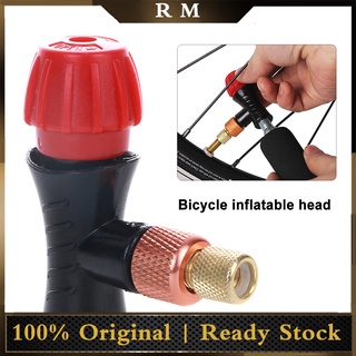 roomdecor bicicleta de montaña mini bomba de aire válvula inflador de cabeza de co2 botella de gas aislada