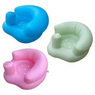 portátil bebé aprendizaje asiento inflable silla de baño pvc sofá ducha taburete para jugar