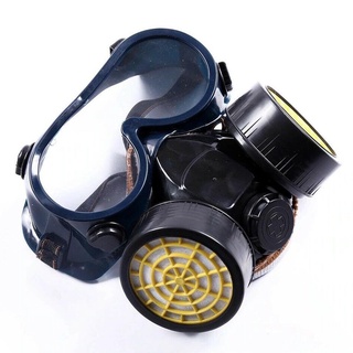 Máscara de Gas respiratorio de seguridad de supervivencia de emergencia gafas de doble protección filtro Y5J3 (2)