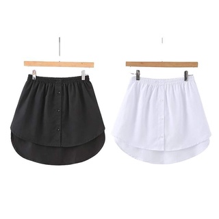 Shebee Splitting moda negro blanco niñas mujeres ajustable capas inferior barrido falso Top/Multicolor (4)