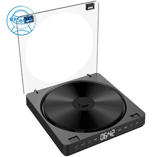 reproductor de cd portátil versión de auriculares doble botón de contacto reproductor cd walkman recargable a prueba de golpes pantalla lcd