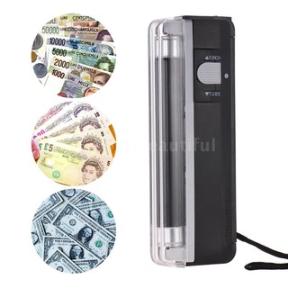 Spell 2 en 1 portátil Mini Detector de dinero falso efectivo moneda billete factura comprobador probador con luz UV Flashligh (8)