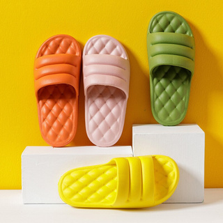 las mujeres gruesas zapatillas sandalias de verano eva suave suela diapositiva sandalias de ocio de los hombres de baño interior antideslizante zapatos casa