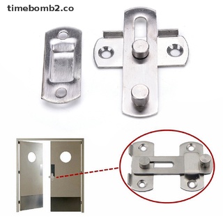 [time2] New Stainless Steel Home Safety Gate Door Bolt Latch Slide Lock Hardware+Screw [time2]