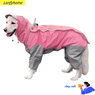Lanfy Pet a prueba De lluvia impermeable magic sticker para perros grandes De pony cubierta De cuerpo completo perro/Multicolor