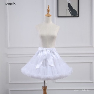 🙌 [pepik] mujer enagua lolita tutú falda debajo de la falda corta crinoline cosplay kawaii lindo [pepik] K3jx