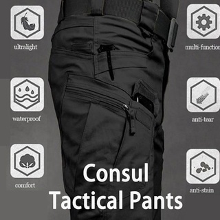Ix7 pantalones tácticos al aire libre de los hombres de camuflaje pantalones de entrenamiento cónsul pantalones Multi-bolsillo monos ejército Fan Casua pantalones