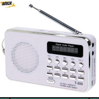 Ak T-205 Radio Fm portátil Hifi tarjeta altavoz Digital Multimedia Mp3 música altavoz deportes al aire libre altavoz (1)