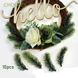 CHOOKEY 10Pcs Scenery Pine Branches DIY Accessories Christmas Party Decoration Pine Needles Bouquet Gift Box Flower Branch Party Supplies Wall Decorative Artificial Fake Plant