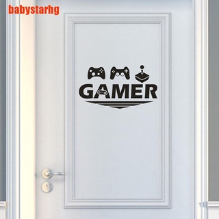 [babystarhg] gamer decoración del hogar puerta pegatina de pared dormitorio videojuegos decoración de la habitación