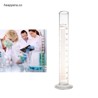 hea vidrio graduado cilindro grueso cilindro de medición 100ml química caño medida (1)
