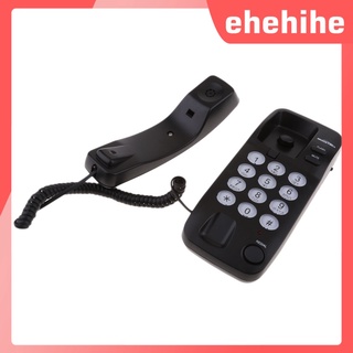 Ehehihe Mini teléfono De escritorio blanco durable con cable De pared Para escritorio/oficina/hogar (9)