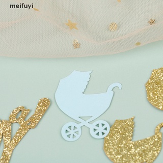 [meifuyi] 200pcs bebé carro confeti glitter oh bebé género revelar mesa confeti 439co (5)
