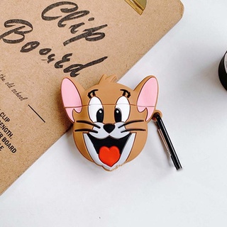 ALISOND1 for Airpods pro Cat&Mouse Design Earphone Cases with Keyring Mouse Airpods Cover Tom&Jerry Airpods Cover Cartoon Character Cute Airpods Case Protective Case for Airpods 1 2 Airpods Accessories Cat Airpods Cover/Multicolor (3)