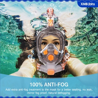máscara de buceo 180 panorámica anti niebla snorkel submarino gafas máscaras