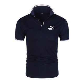Puma hombres manga corta Polo camiseta de alta calidad moda solapa tenis camisa Polos camisa Tops