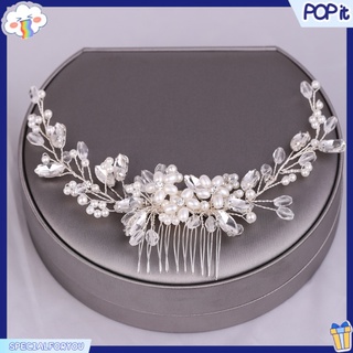 elegante perlas de perlas larga forma curva peine insertado peines adornos de pelo tocado boda accesorios de novia
