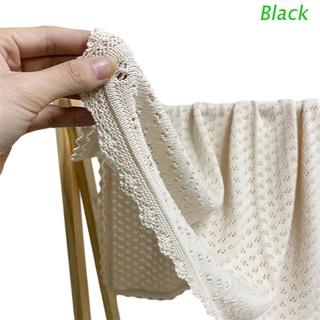 Negro bebé de punto manta de algodón recién nacido recibir envolver envoltura toalla de baño bebé saco de dormir ropa de cama cochecito cubierta (1)