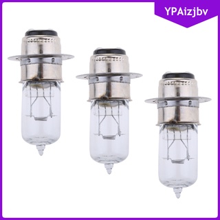 3x P15D-25-1 DC 12V 35W White Headlight Bulb Lamp For Motorcycle Scooter