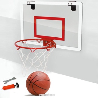 transparente deportes interior mini colgante de pared con bola de acero llanta de baloncesto