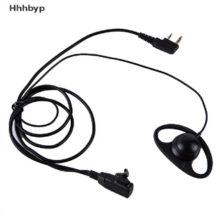 Hyp> D Shape Ear Hook Earpiece 2Pin PTT With Mic Headset for UV-5R BF Walkie Talkie well
