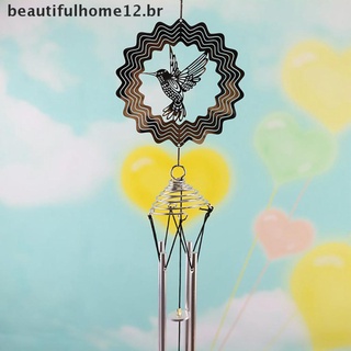 [beautifulhome12.br] Campanillas de viento para exteriores, jardín, Spinner, viento, decoración del hogar.