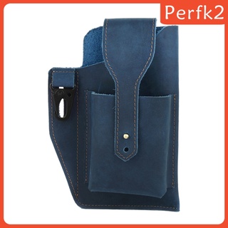 [PERFK2] Funda de cuero para teléfono de los hombres, bolsa de cinturón, bolsillo, llavero, bolsa de cintura