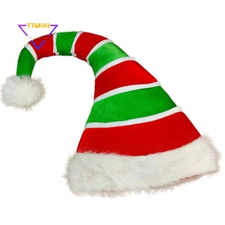 sombrero de navidad elfo de peluche santa sombrero adorno decoración de navidad gorra pavo sombreros año nuevo fiesta de navidad accesorios decoración rojo y verde