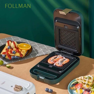 FOLLMAN Electric Sandwich Maker Non Stick Breakfast|Cooking Appliances Waffles Bubble Egg Cake Eggette High Quality Baking Pan/Multicolor