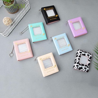 APSISM Square Photocard Holder 32 Pockets Storage Book Photo Album Hollow Out Kpop Card Collect 3 inch Business Card Scrapbooking