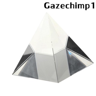 [GAZECHIMP1] 50 mm pirámide de cristal prisma cuadrangular artesanía estatua óptica DIY ciencia (8)