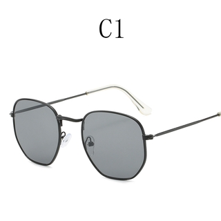 Lentes de sol planas hexagonales para hombre/mujer estilo/Vintage mujer señoras sexy gafas de sol Retro moda gafas de sol para mujeres (3)