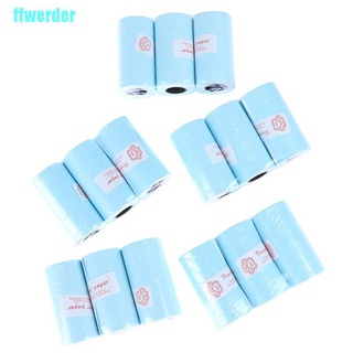 [ffwerder] 3 rollos de papel adhesivo imprimible papel directo autoadhesivo 57*30 mm
